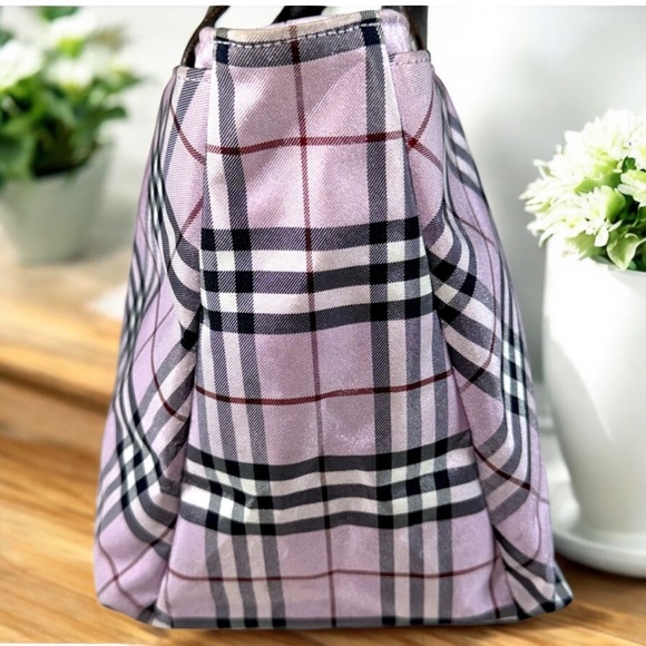 Burberry Blue label Pink Nova Check Mini Tote with COA - Picture 5 of 14